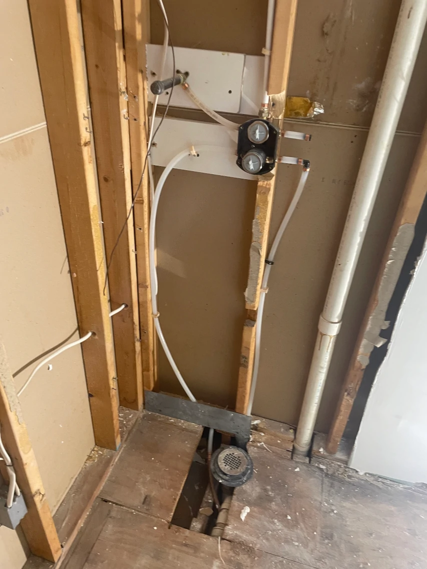 old bathroom vanity before remodel